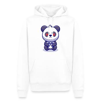Panda Gaming T-SHIRT - Men’s Premium Organic Hoodie - white - Front - Nico (187cm)