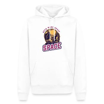 need more space astronaut Cosmic vintage - Men’s Premium Organic Hoodie - white - Front - Nico (187cm)