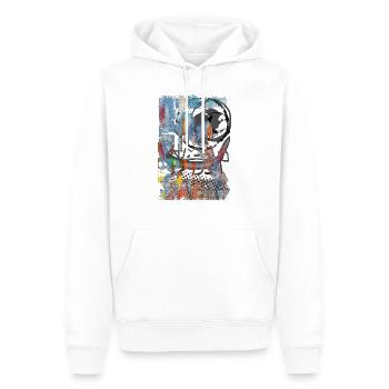 Graffiti-Stil Splash Hip Hop Farben Maler Farbe - Männer Premium Bio Hoodie - Weiß - Vorne - Nico (187cm)