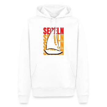 Segeln: Freiheit auf den Wellen - Männer Premium Bio Hoodie - Weiß - Vorne - Nico (187cm)