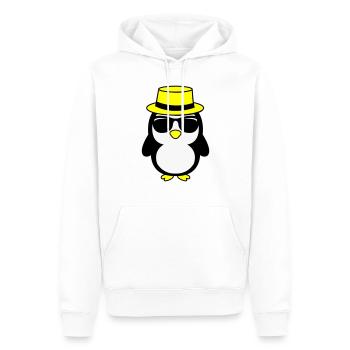 cool pinguin 02 - Männer Premium Bio Hoodie - Weiß - Vorne - Nico (187cm)