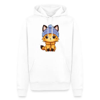 Bande dessinée Fox - Sweat à capuche Premium bio Homme - blanc - Devant - Nico (187cm)