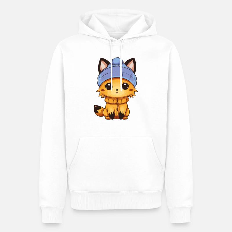 Bande dessinée Fox - Sweat à capuche Premium bio Homme - blanc