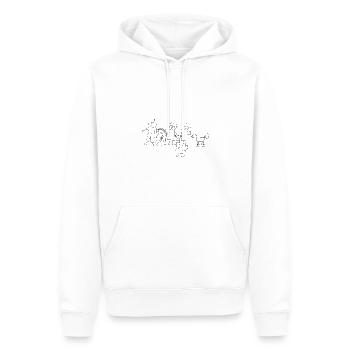 Famille de bonhommes allumettes - Sweat à capuche Premium bio Homme - blanc - Devant - Nico (187cm)