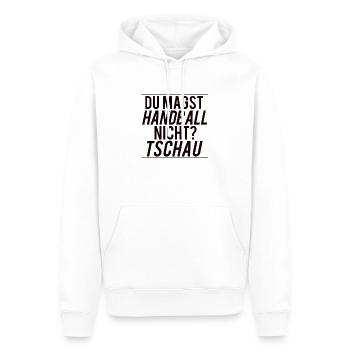 Handball - Sweat à capuche Premium bio Homme - blanc - Devant - Nico (187cm)