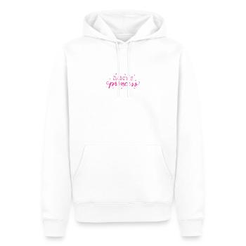 Daddys Princess Girl Tochter Daughter mädchen - Männer Premium Bio Hoodie - Weiß - Vorne - Nico (187cm)