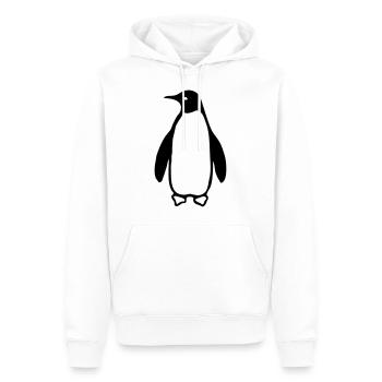 Pinguin - Sweat à capuche Premium bio Homme - blanc - Devant - Nico (187cm)