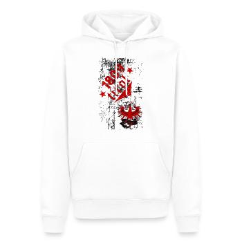 Tirol 1809 - Männer Premium Bio Hoodie - Weiß - Vorne - Nico (187cm)