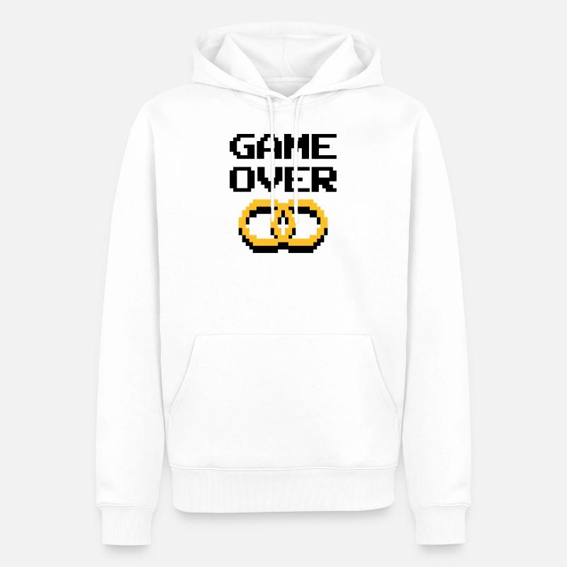 Junggesellenabschied - Männer Premium Bio Hoodie - Weiß