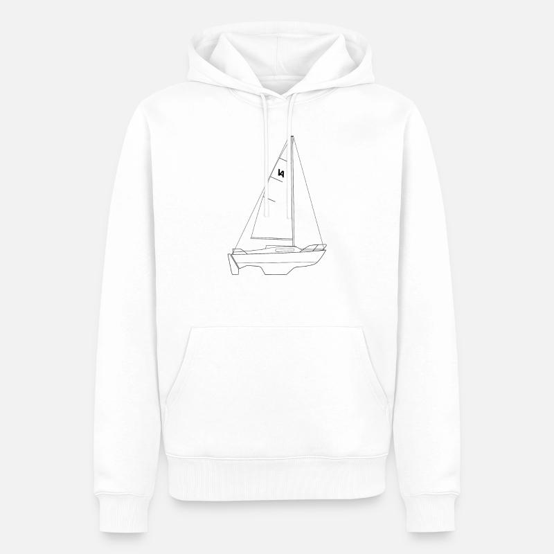 Varianta 65 Riss - Männer Premium Bio Hoodie - Weiß