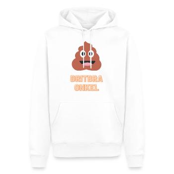 Oncle Dritbra - Sweat à capuche Premium bio Homme - blanc - Devant - Nico (187cm)
