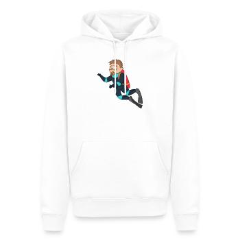 diving - Männer Premium Bio Hoodie - Weiß - Vorne - Nico (187cm)