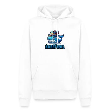 On the road in the carnival as a carnival - Men’s Premium Organic Hoodie - white - Front - Nico (187cm)