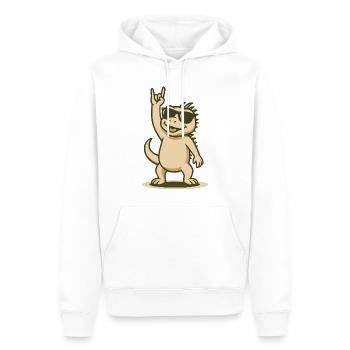 Rock’n’Reptile Baby - Männer Premium Bio Hoodie - Weiß - Vorne - Nico (187cm)