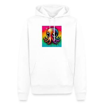Krake - Männer Premium Bio Hoodie - Weiß - Vorne - Nico (187cm)