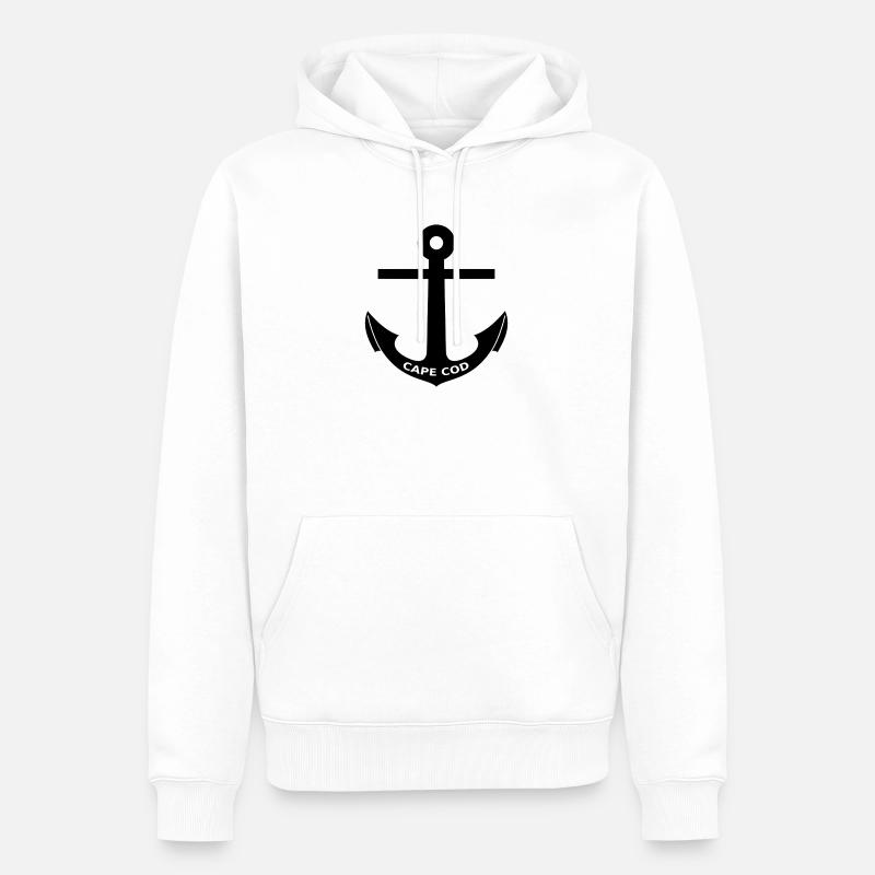 Cape Cod - Massachusetts - États-Unis - États-Unis - Sweat à capuche Premium bio Homme - blanc