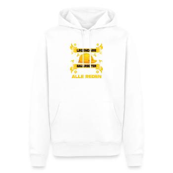 Le gestionnaire de construction offre des cadeaux aux ouvriers de la construction routière - Sweat à capuche Premium bio Homme - blanc - Devant - Nico (187cm)