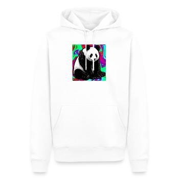 panda - Sweat à capuche Premium bio Homme - blanc - Devant - Nico (187cm)