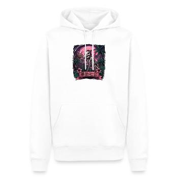 Neon Jungle Skeleton Wild Boar - Men’s Premium Organic Hoodie - white - Front - Nico (187cm)
