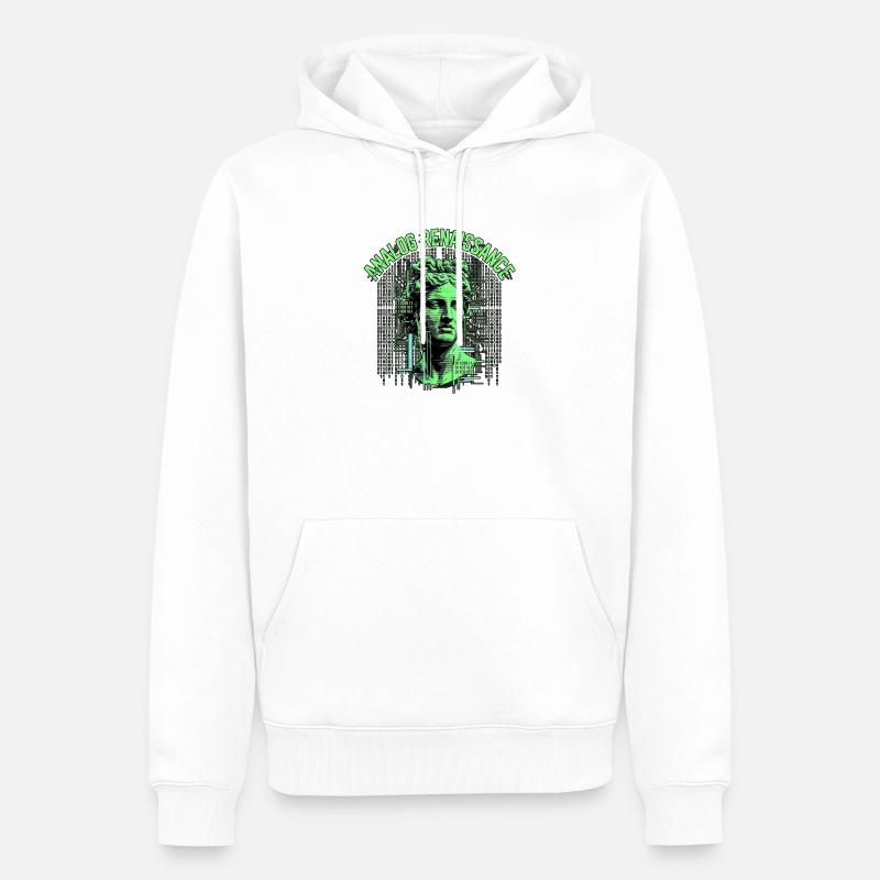 Analog Renaissance Tech - Männer Premium Bio Hoodie - Weiß