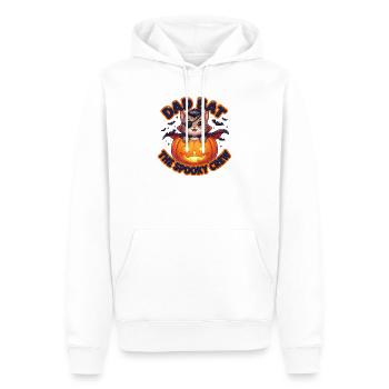 Papa Chauve-souris L’Équipage Effrayant - Sweat à capuche Premium bio Homme - blanc - Devant - Nico (187cm)
