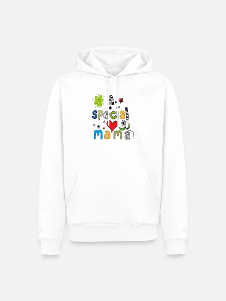 a special Mama - Männer Premium Bio Hoodie - Weiß