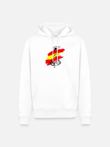 Flamenco - Männer Premium Bio Hoodie - Weiß