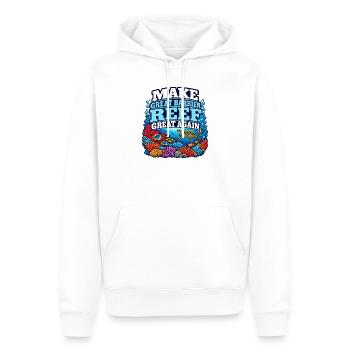 Great Barrier Reef Ozean Wildtierkunst Meereslebewesen - Männer Premium Bio Hoodie - Weiß - Vorne - Nico (187cm)