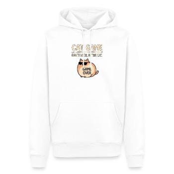 Katzen Spiel Nicht Gucken - Männer Premium Bio Hoodie - Weiß - Vorne - Nico (187cm)
