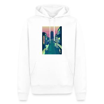 Pixel Art Japan Vapor Wave - Männer Premium Bio Hoodie - Weiß - Vorne - Nico (187cm)