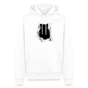 panthère noire, panthère, chat, emo, punk, graffiti - Sweat à capuche Premium bio Homme - blanc - Devant - Nico (187cm)