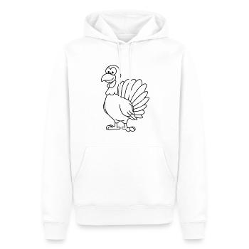 Truthan Comic Tier - Männer Premium Bio Hoodie - Weiß - Vorne - Nico (187cm)