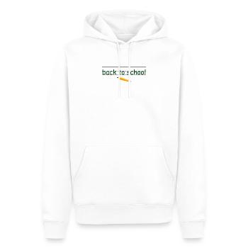 Schule - Männer Premium Bio Hoodie - Weiß - Vorne - Nico (187cm)