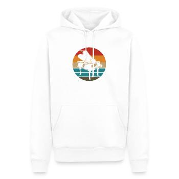 Klavier Musik - Männer Premium Bio Hoodie - Weiß - Vorne - Nico (187cm)