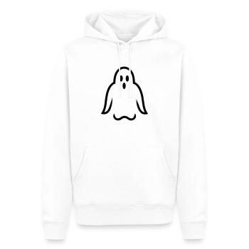 Geist - Männer Premium Bio Hoodie - Weiß - Vorne - Nico (187cm)