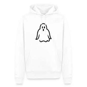 Geist - Männer Premium Bio Hoodie - Weiß - Vorne - Nico (187cm)