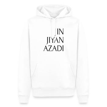 Femme Vie Liberté Iran - Sweat à capuche Premium bio Homme - blanc - Devant - Nico (187cm)