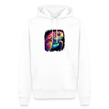 Déclaration sur l’océanographie des espèces en voie de disparition - Sweat à capuche Premium bio Homme - blanc - Devant - Nico (187cm)