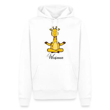 Auszeit Durchatmen Wusaaa Giraffe - Männer Premium Bio Hoodie - Weiß - Vorne - Nico (187cm)