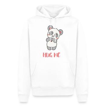 hug me - baby give me a hug - Men’s Premium Organic Hoodie - white - Front - Nico (187cm)