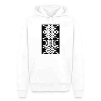 Nouveau style - Sweat à capuche Premium bio Homme - blanc - Devant - Nico (187cm)