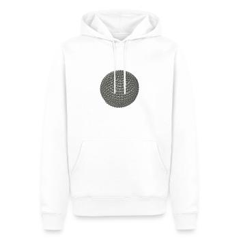 Titanbälle in 3D-Optik - Männer Premium Bio Hoodie - Weiß - Vorne - Nico (187cm)
