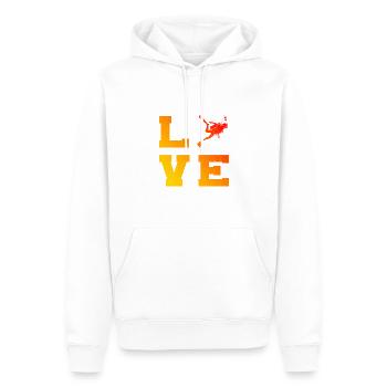 Plongée sous-marine Tauchen Plongée sous-marine Tauchen - Sweat à capuche Premium bio Homme - blanc - Devant - Nico (187cm)