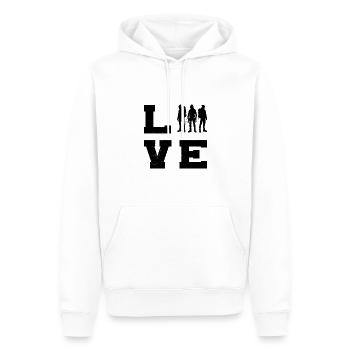 Herren Climbing Klettern Climber Bouldering - Männer Premium Bio Hoodie - Weiß - Vorne - Nico (187cm)