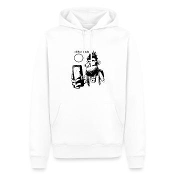 Chillax-Modus - Männer Premium Bio Hoodie - Weiß - Vorne - Nico (187cm)