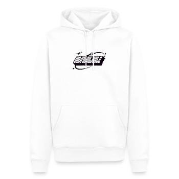 UNAVAILABLE - Männer Premium Bio Hoodie - Weiß - Vorne - Nico (187cm)