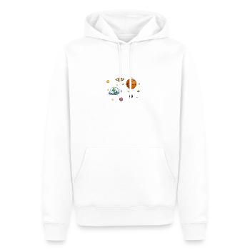 bb Alien - Sweat à capuche Premium bio Homme - blanc - Devant - Nico (187cm)