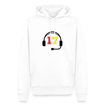 17 ans Anniversaire Cadeau Gamer - Sweat à capuche Premium bio Homme - blanc - Devant - Nico (187cm)