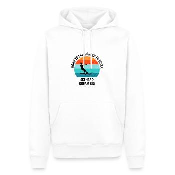 Ski nautique, ski nautique, skieurs nautiques - Sweat à capuche Premium bio Homme - blanc - Devant - Nico (187cm)