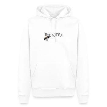 Be(e)autiful - Männer Premium Bio Hoodie - Weiß - Vorne - Nico (187cm)